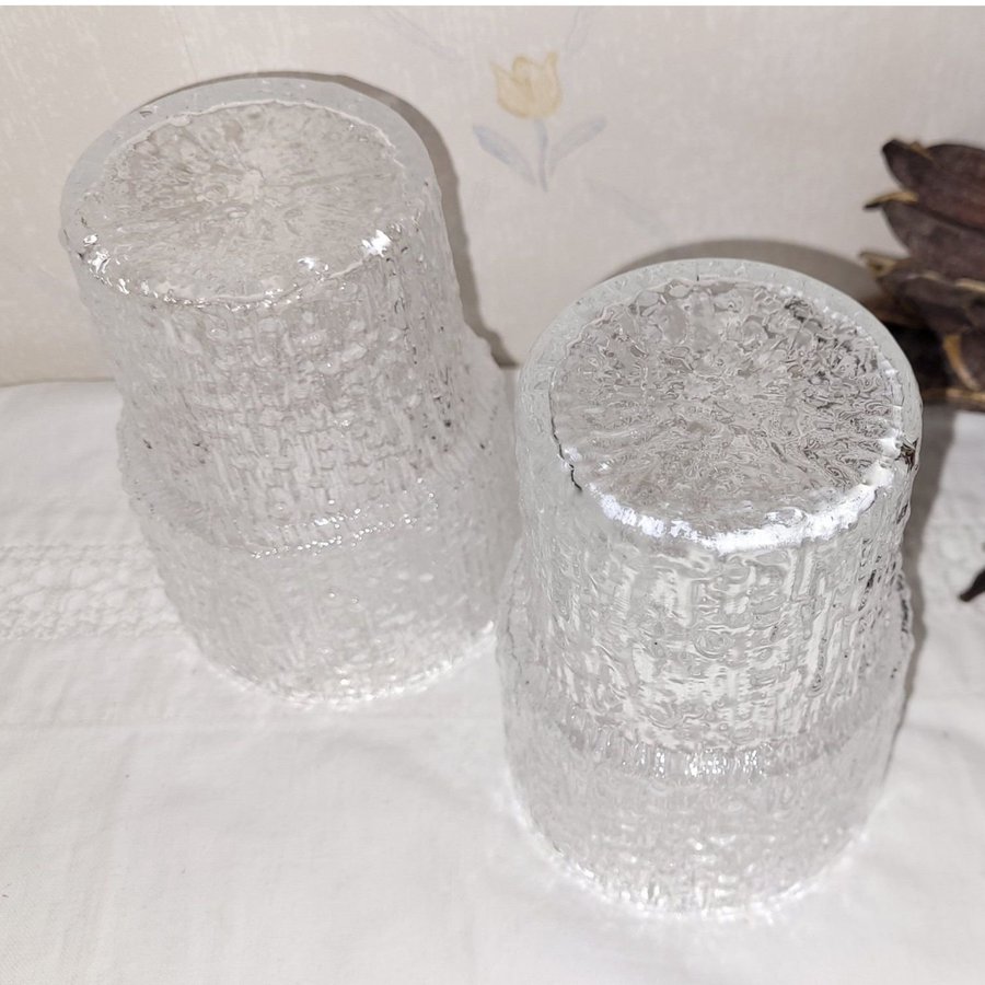 IITTALA tapio wirkkala PAADAR 2 x selterglas WATER GLASS