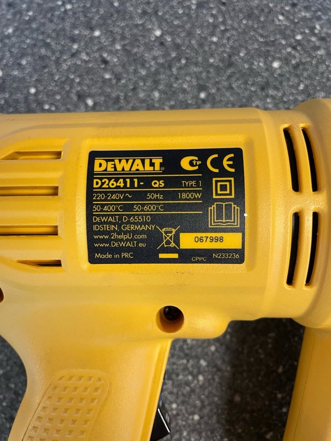 DEWALT D26411-QS Värmepistol 1800W