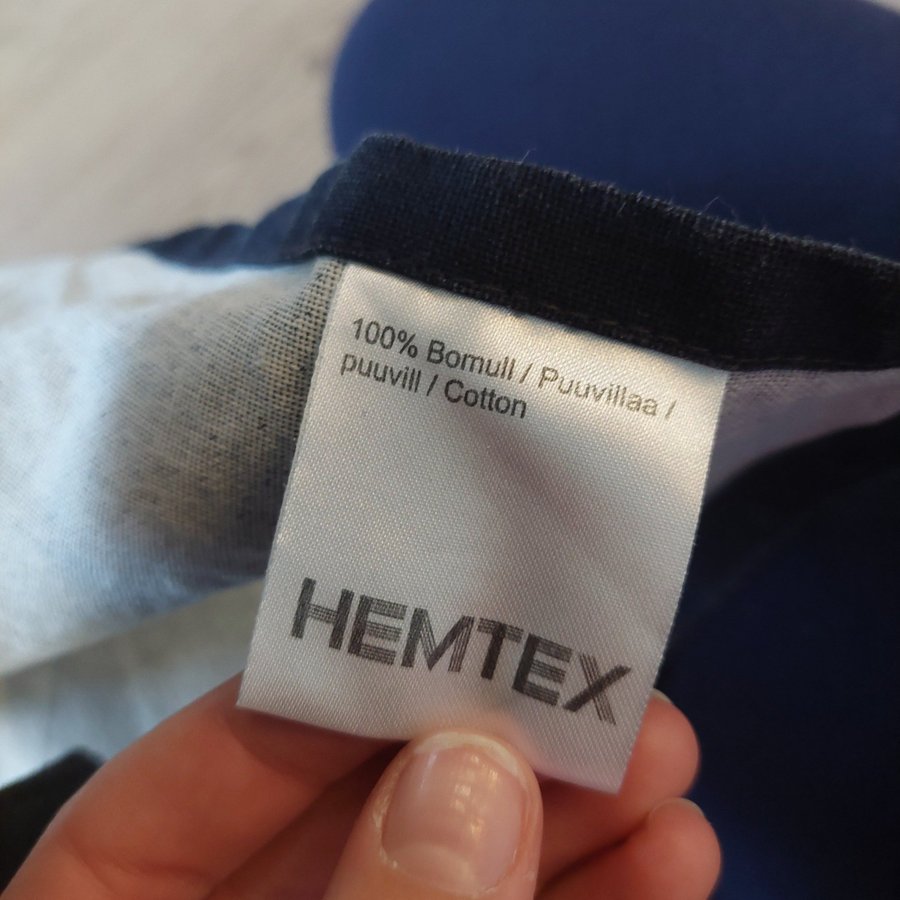 Hemtex mörkblått förkläde med fåglar, Vuxen.