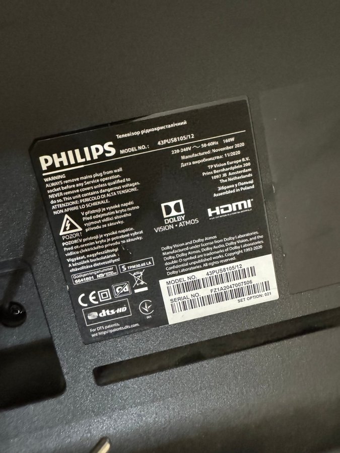 Philips 43PUS8105/12 TV