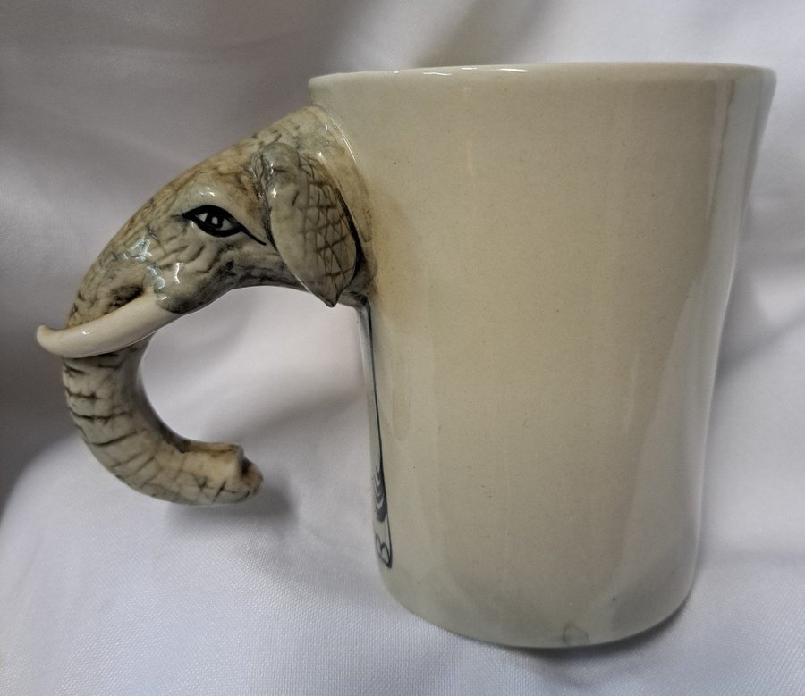 Ermo Elephant Collectors Grey Coffee Mug 3D