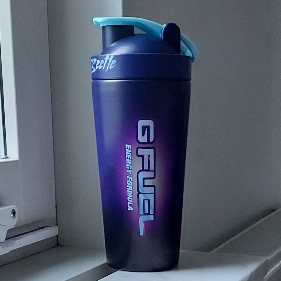 Blue Beetle G-fuel shaker i metall