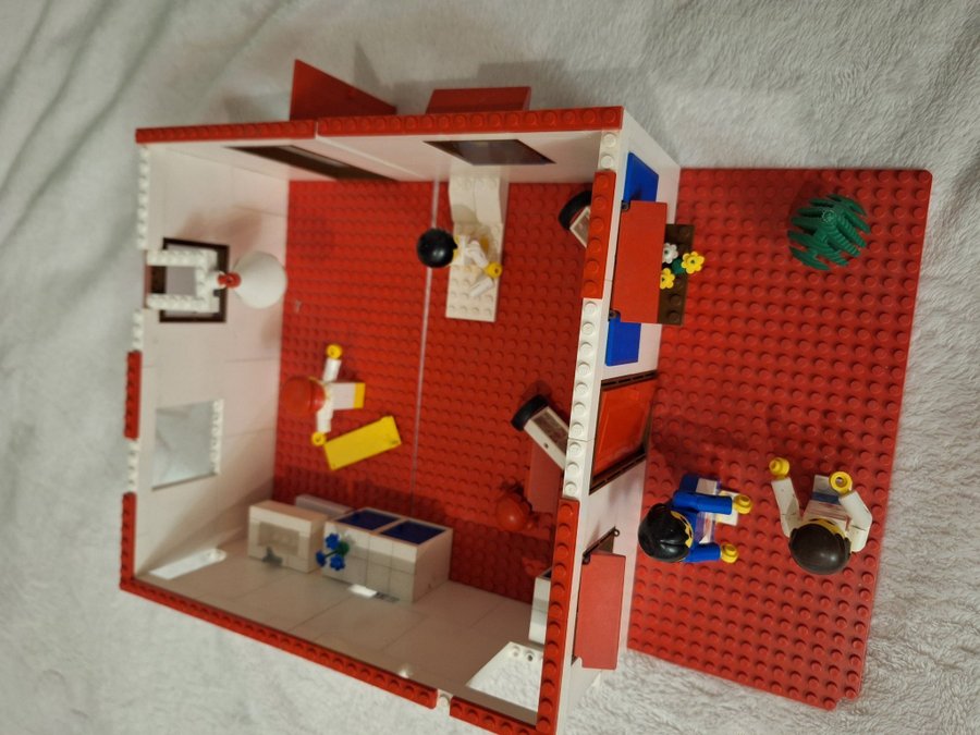 lego 231-1 hospital sjukhus med möbler och figurer 1978 vintage