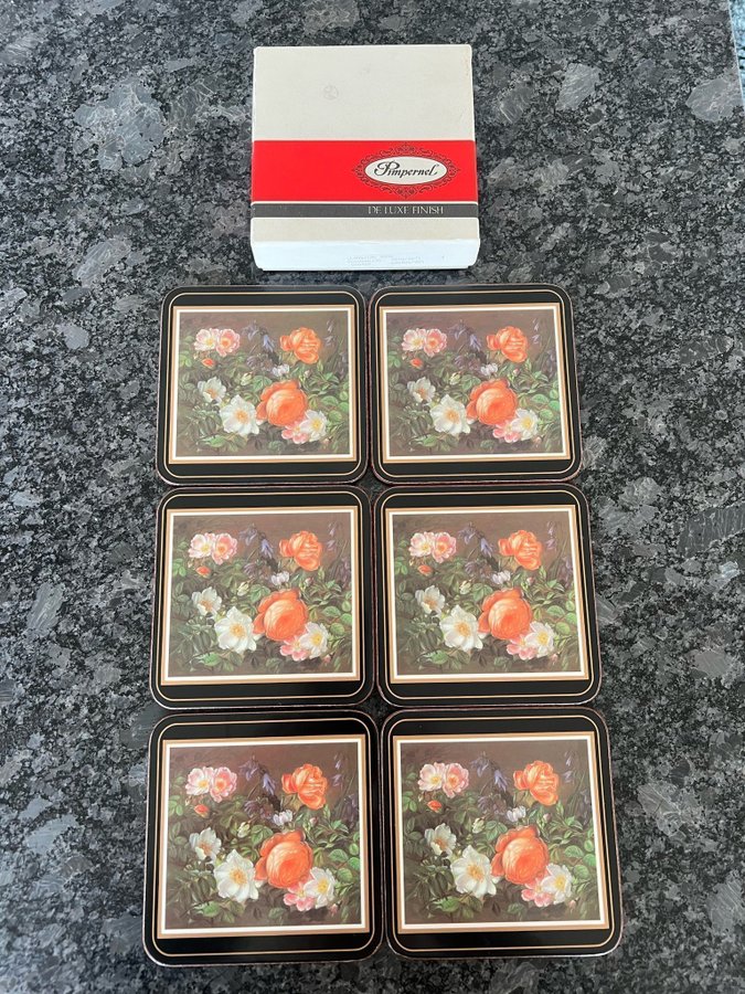 Pimpernel Coasters blommor