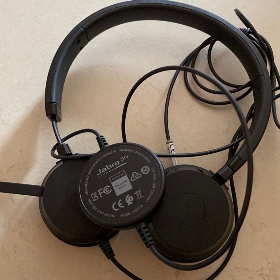 Hörlurar headset mikrofon Jabra Evolve