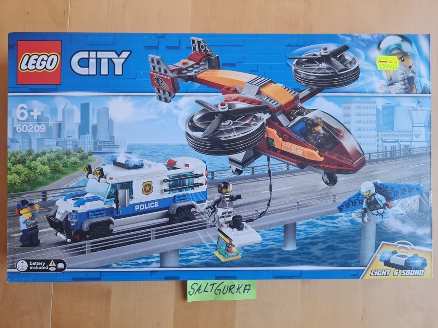 Lego 60209 City Luftpolisen och diamantkuppen NYTT OÖPPNAT!