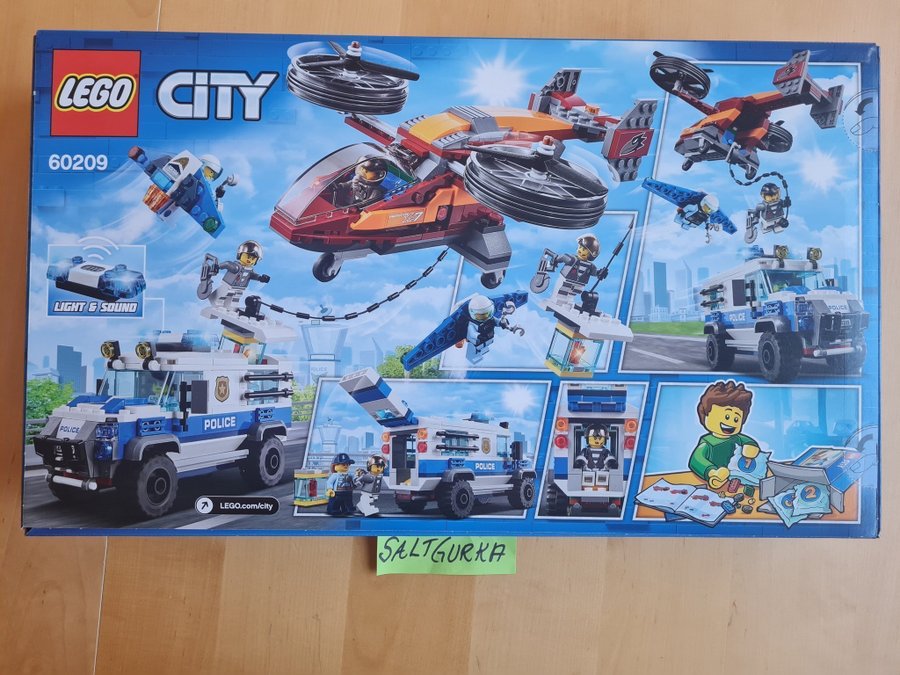 Lego 60209 City Luftpolisen och diamantkuppen NYTT OÖPPNAT!