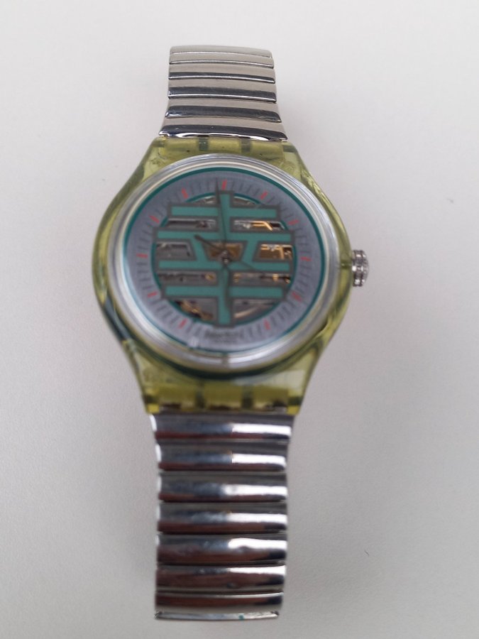 Swatch Automatic Green Skeleton Watch