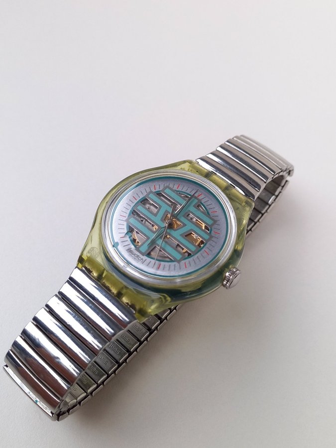 Swatch Automatic Green Skeleton Watch