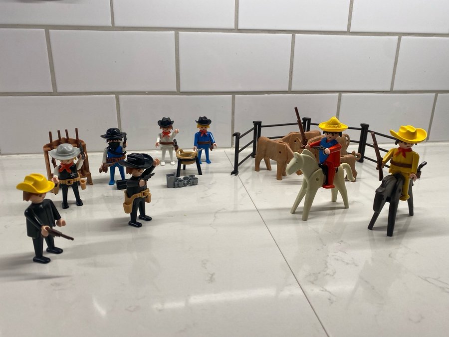 Playmobil retro - Cowboys, western, boskap