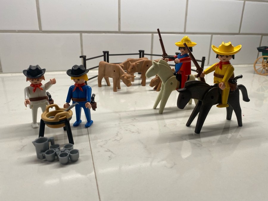 Playmobil retro - Cowboys, western, boskap