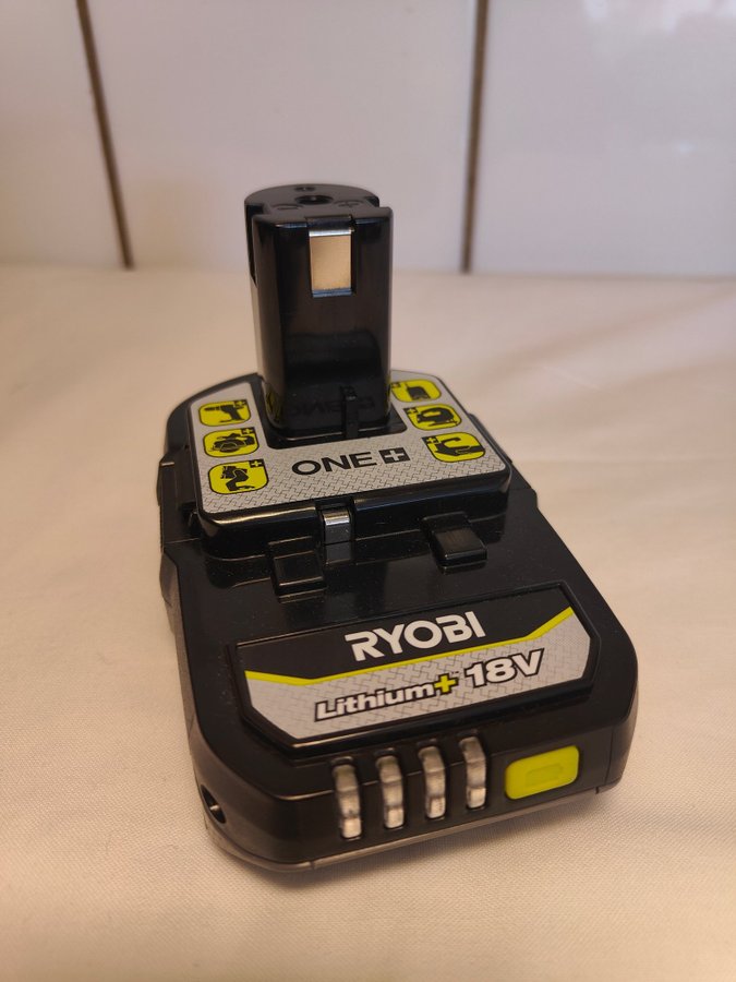 Nytt Ryobi 18V 2.0Ah batteri RB1820C