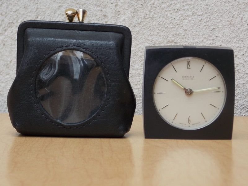 Sänkt utrop Äkta VINTAGE KIENZLE RESEKLOCKA Mekanisk