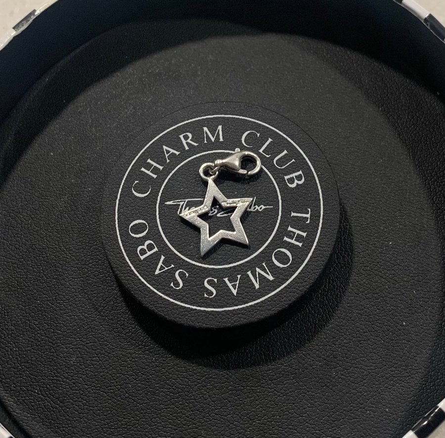 Thomas Sabo charm / berlock, genombruten stjärna / star.