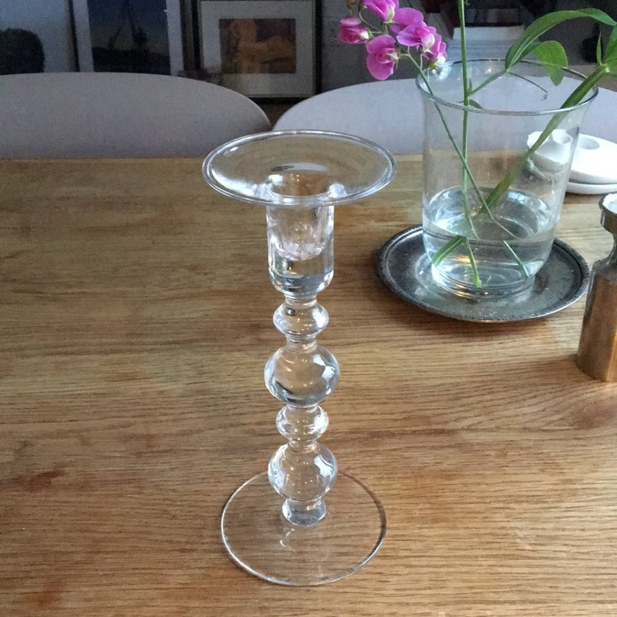 Ljusstake glas