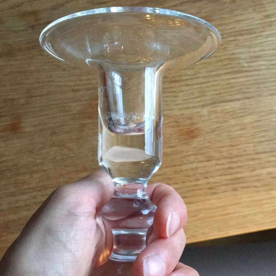 Ljusstake glas