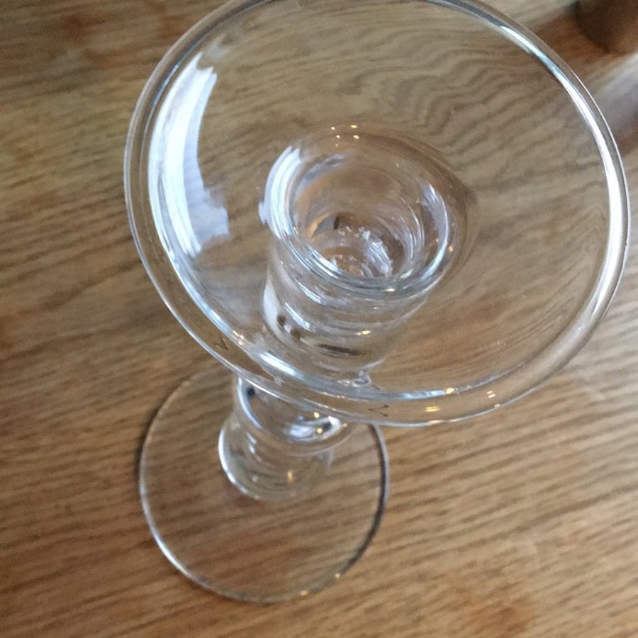 Ljusstake glas