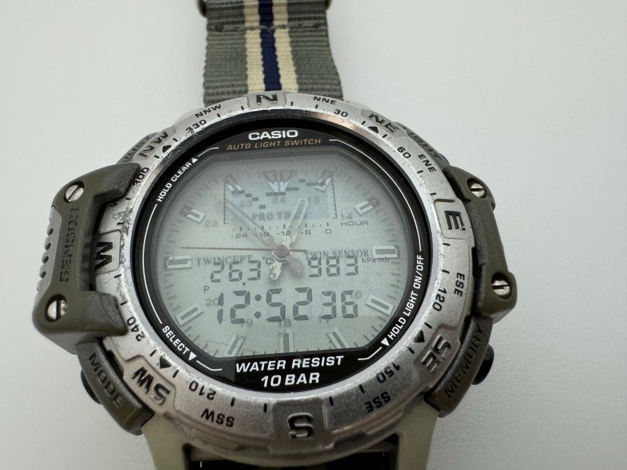 Casio Protrek TWINCEPT PRT-500 Men Dual Sensor