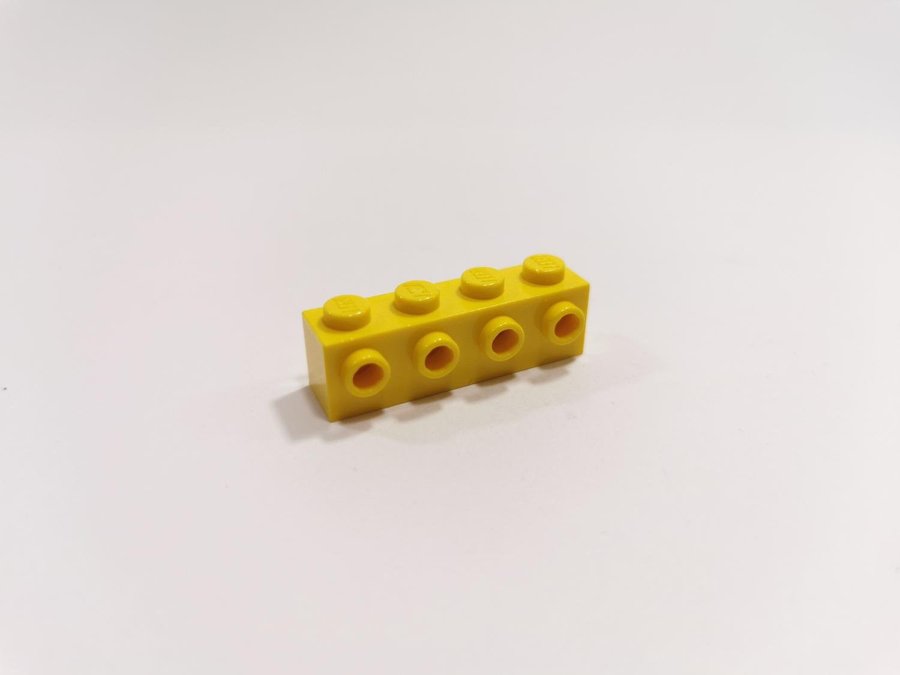 Lego - brick - modifierad - 1x4 - part 30414 - gul