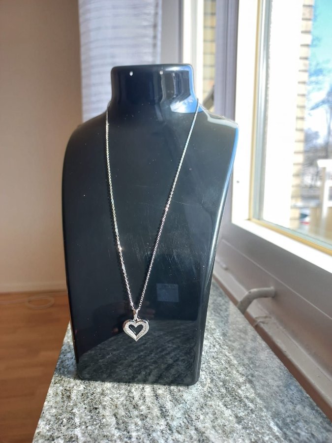 New 925 sterling silver heart pendant chain