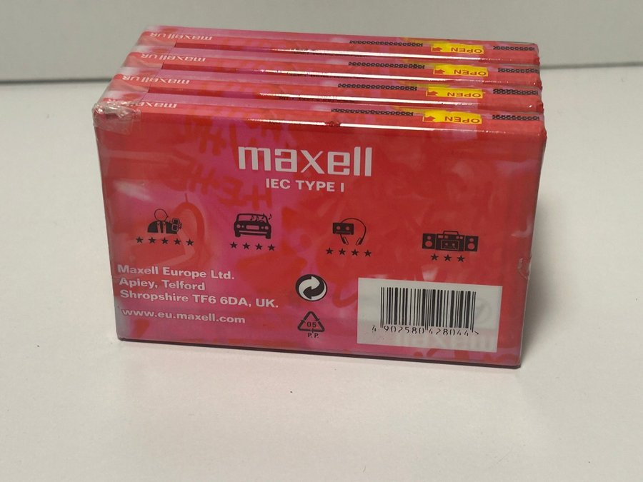 5 st Maxell Original UR Kassetter