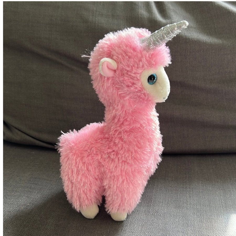 TY Beanie Boo - Lana - Rosa Lama med Glitter