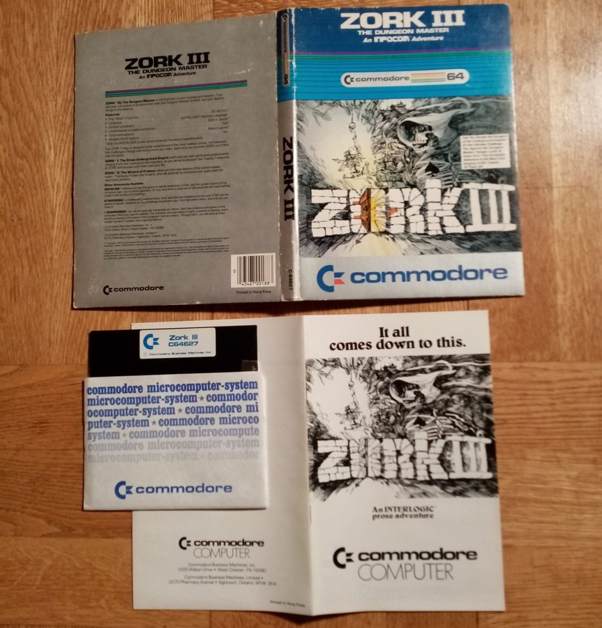 Zork III - The Dungeon Master (CBM - Infocom) Disk ->TESTAD<- Commodore 64 / C64