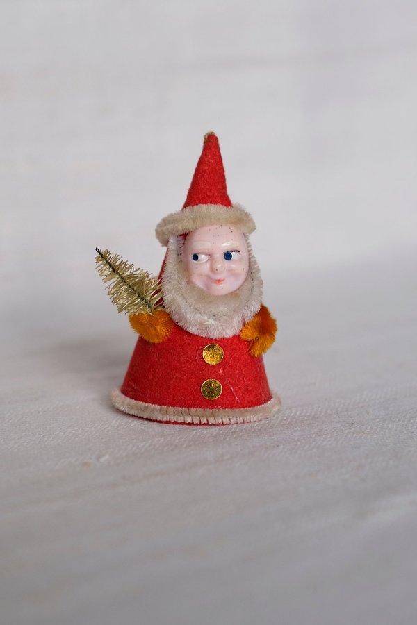 Supersöt liten gammal tomte elf nisse julgranspynt julpynt vintage