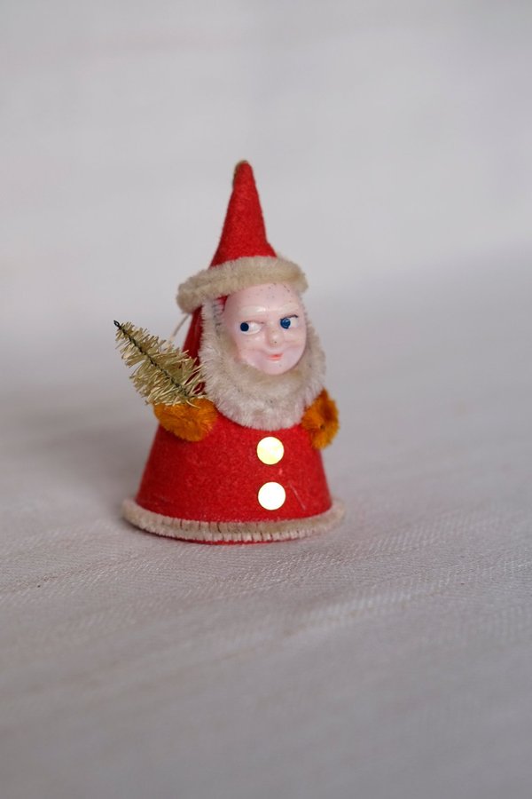 Supersöt liten gammal tomte elf nisse julgranspynt julpynt vintage