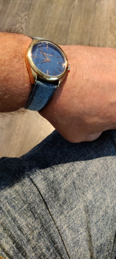 Mark Maddox Damklocka med Denim Armband