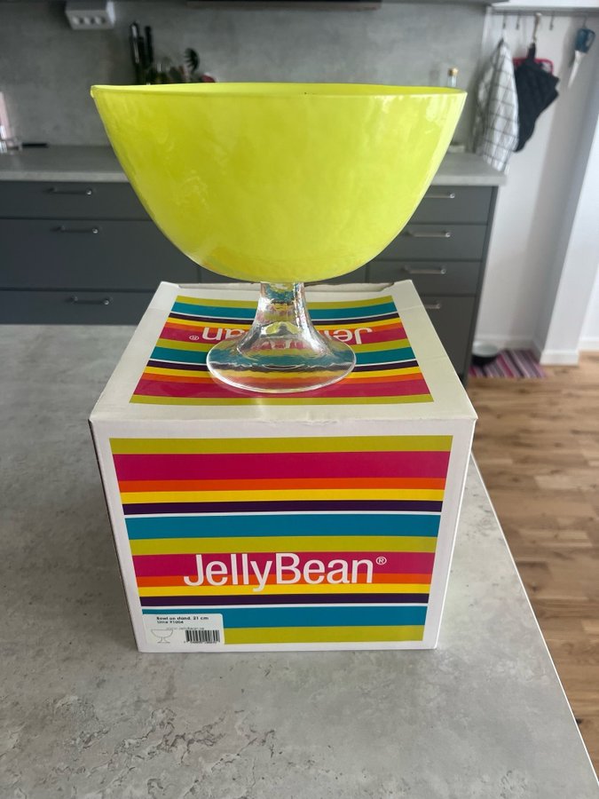 JellyBean Skål på fot, Lime 91004