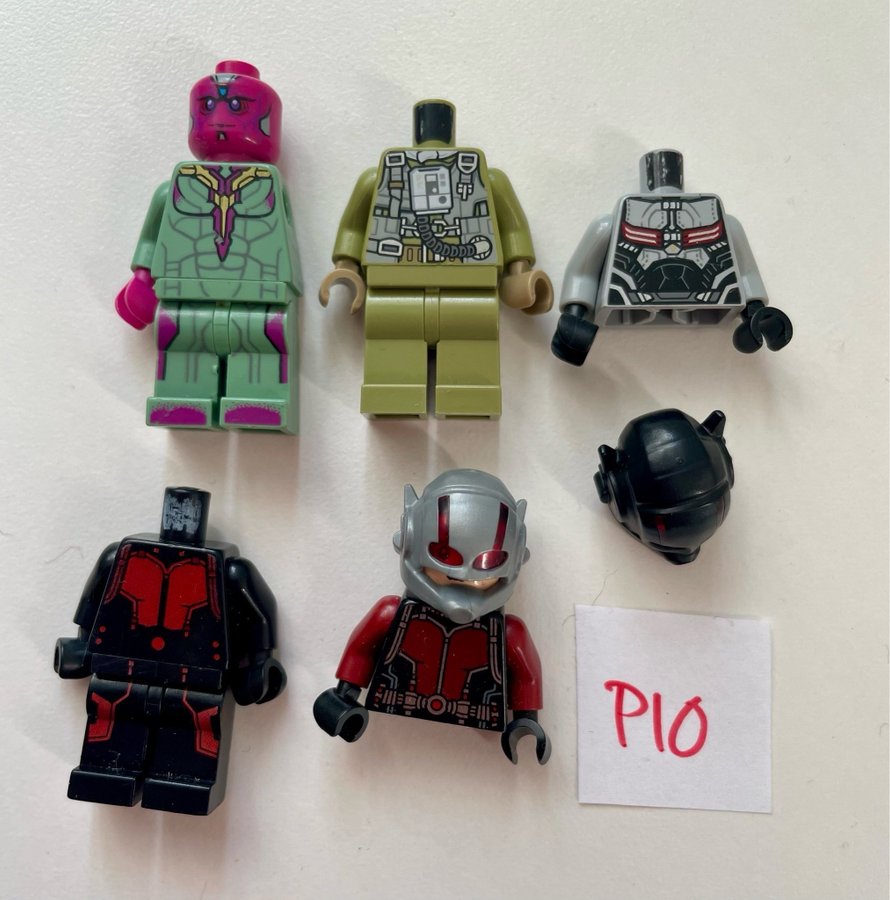 #P10 ÄKTA LEGO super heroes superhjältar delar till figurer gubbar minifigurer