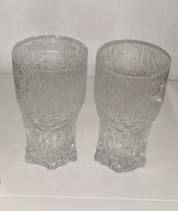 Aslak Iittala ölglas 2 st i mycket bra skick