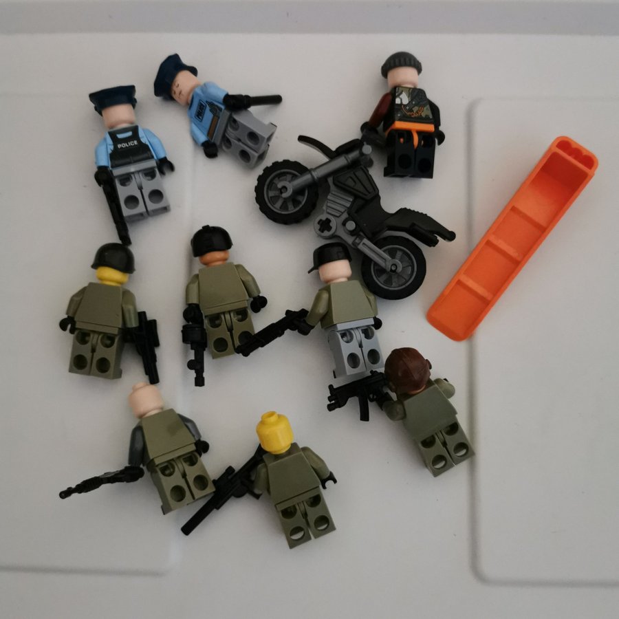 Lego Minifigurer - Militärer  Poliser