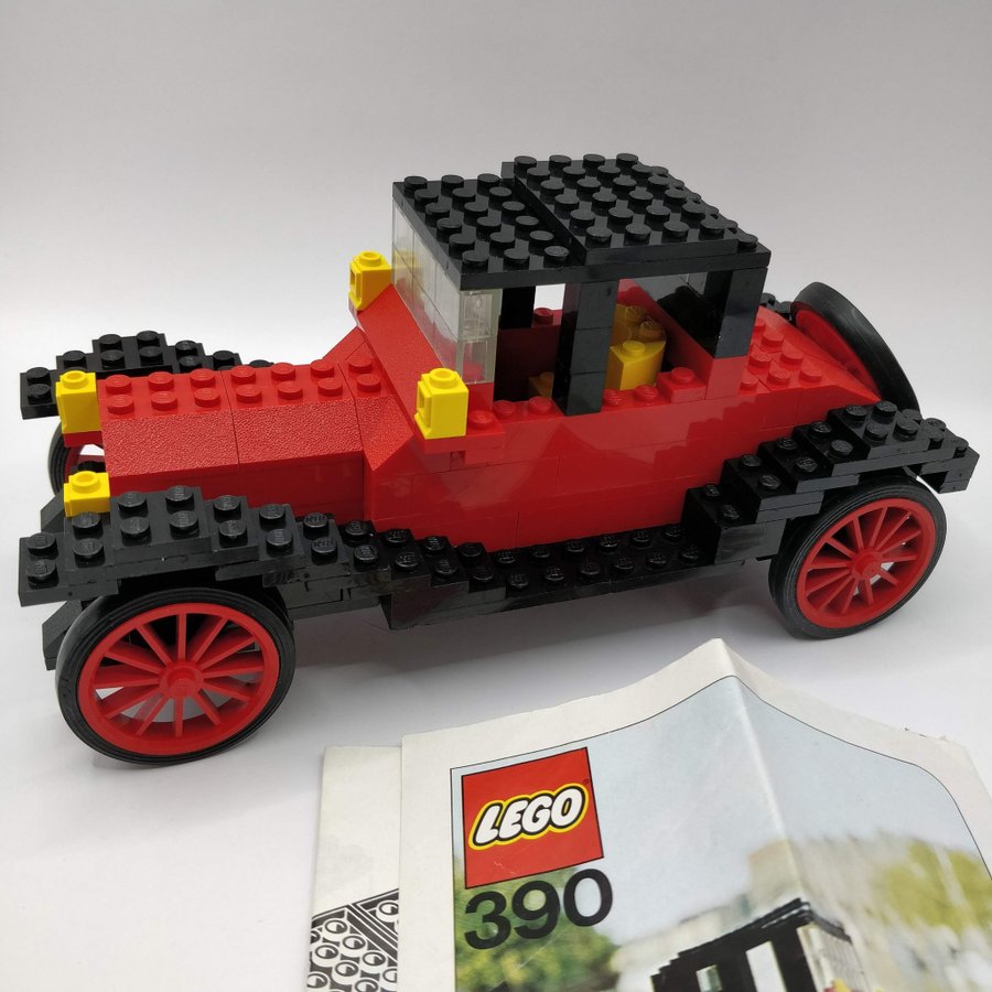 Lego 390 - 1913 Cadillac - Med manual och klisterlapp 1975