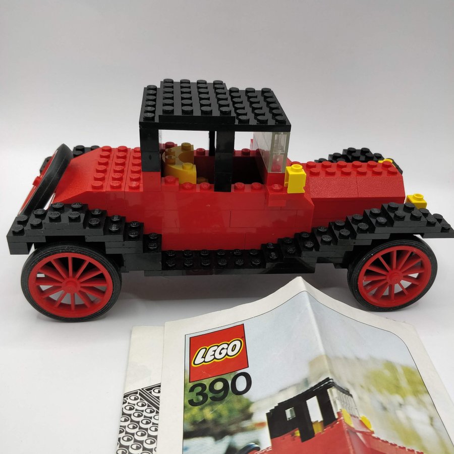 Lego 390 - 1913 Cadillac - Med manual och klisterlapp 1975