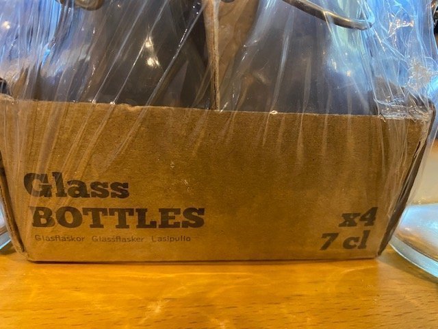 Glass BOTTLES 7 cl 6 stycken