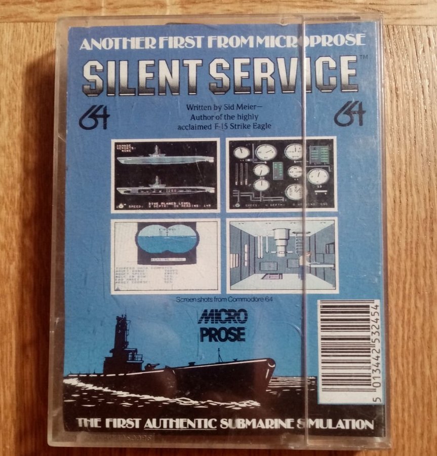 Silent Service (US Gold - MicroProse) ->TESTAD<- Commodore 64 / C64 Spel