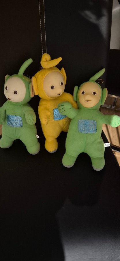 3 st Teletubbies mjukisdjur