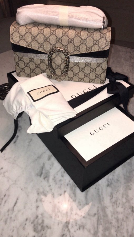 Gucci Dionysus Black Suede