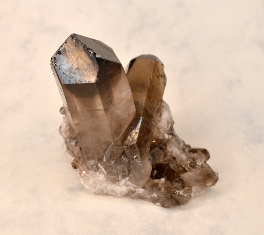 Rökkvarts kristaller (Smoky Quartz crystals)