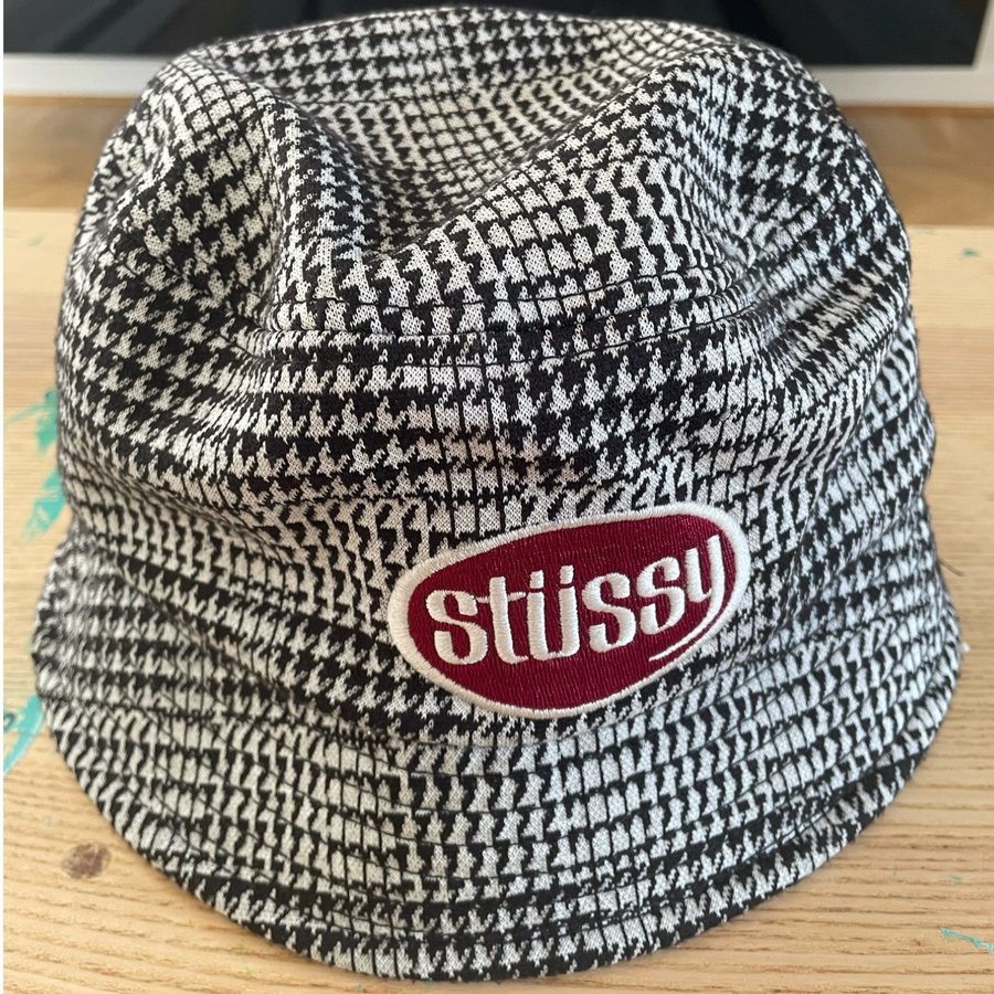 Stüssy - Lola Plaid Knit Buckethat One Size (Grey)