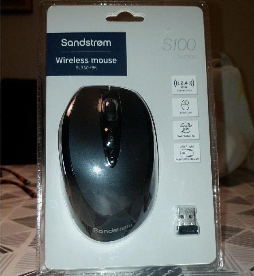 Ny Samdstrøm S100 series wireless mouse (trådlös dator mus)