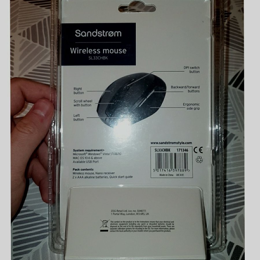 Ny Samdstrøm S100 series wireless mouse (trådlös dator mus)