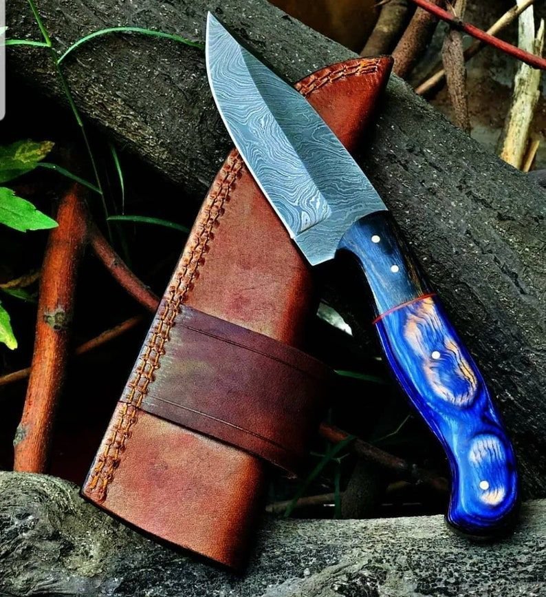 Custom Handmade Damascus Steel Skinner Hunting Knife Survival Knife Unique Knife