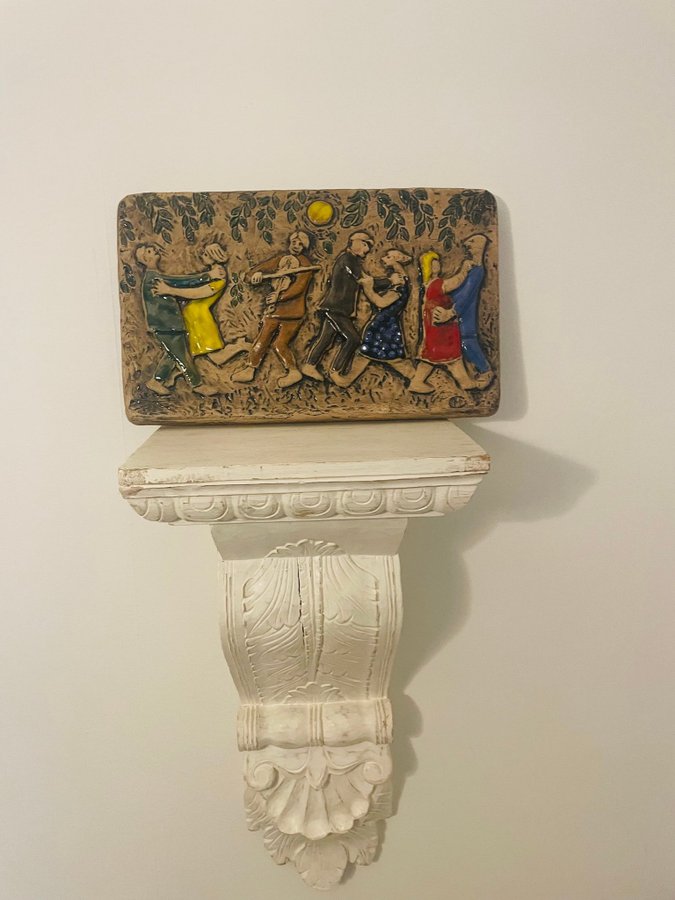 OLLE HERMANSSON, relief, keramik, monogramsignerad.