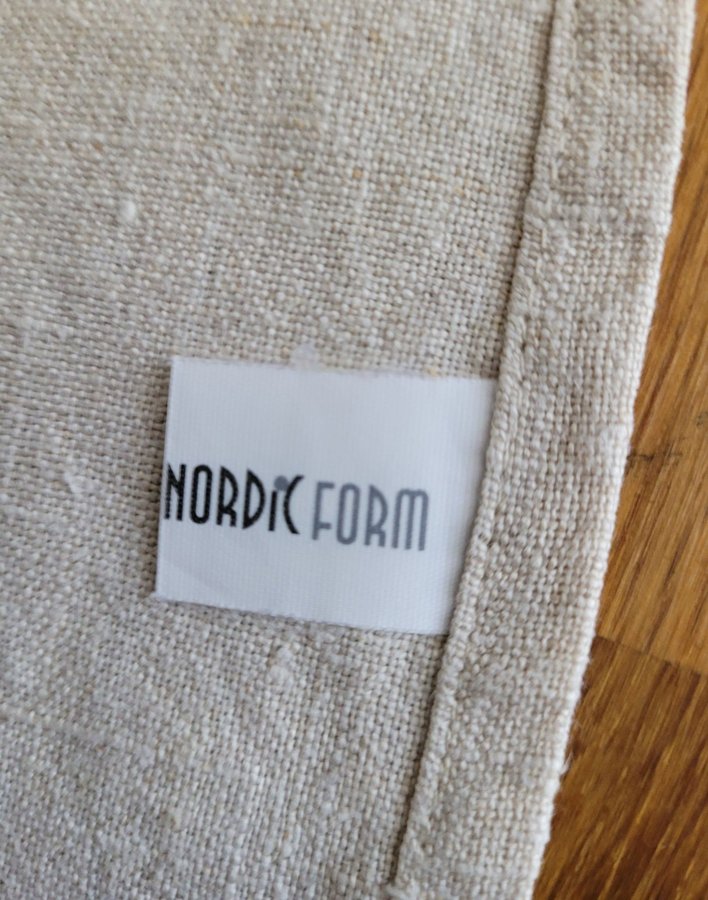 Nordic form 3 servetter naturfärgat linne lantligt rustika