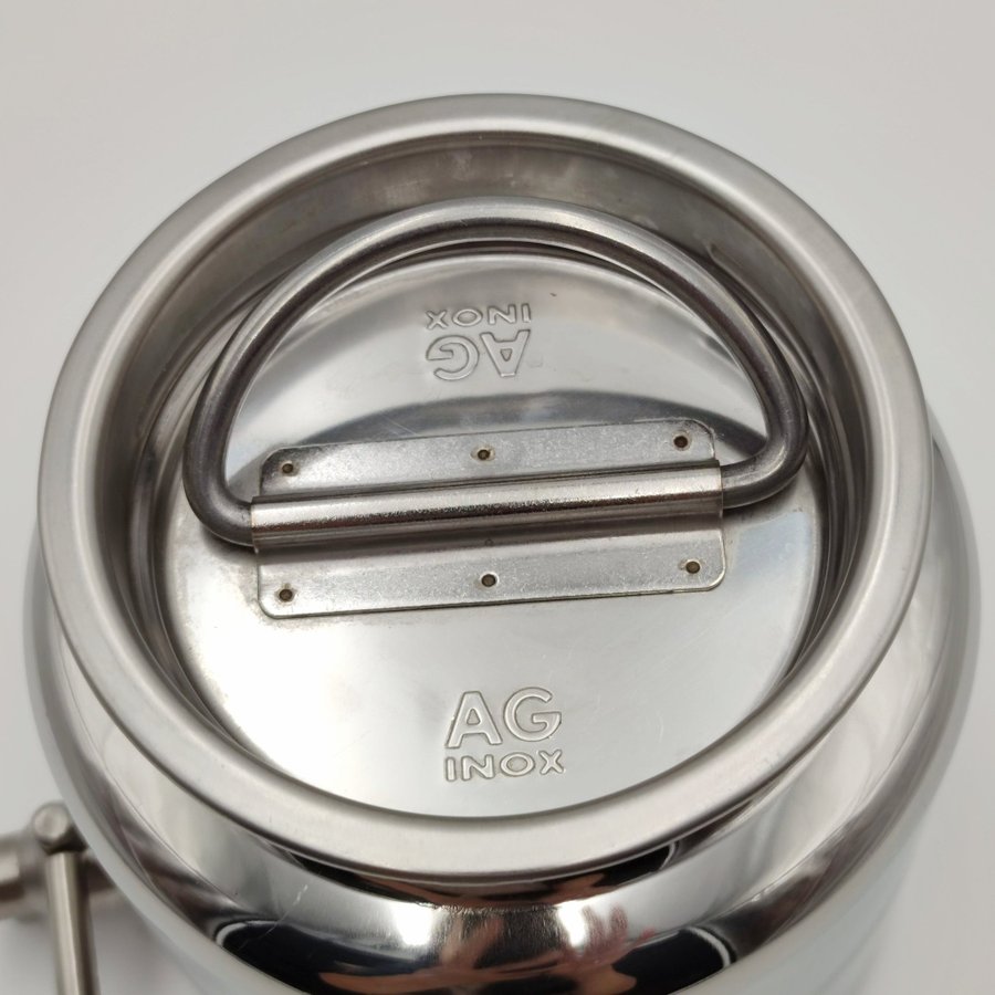 AGINOX rostfri 18/10 behållare med lock och kran 2,5 LT