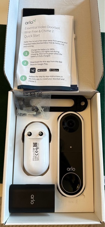 Arlo Essential Video doorbell  Chime 2 (ny)