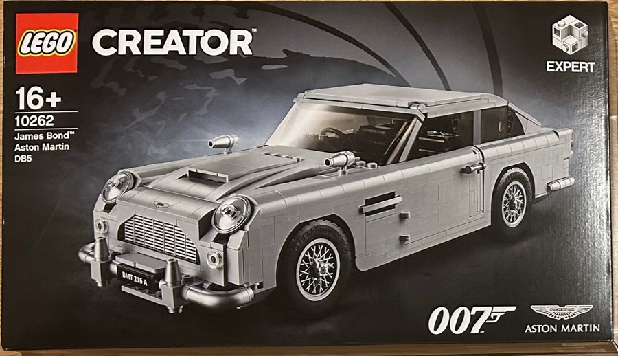 LEGO 10262 James Bond Aston Martin från 2018 ny / oöppnad utrop 1kr